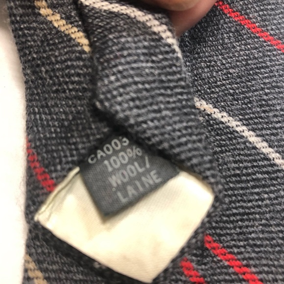 4 tie Variety lot 1 zipper vintage  , wool, 1 silk, 1 poly - Picture 12 of 16